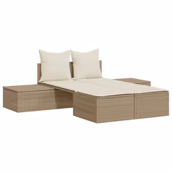 VidaXL 368393, Linge, Siège rembourré, Polyuréthane, Acier, Crème, Blanc, 110 kg, 1040 mm