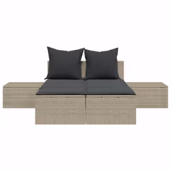 VidaXL 368394 chaise d'extérieur Linge Siège rembourré Polyuréthane, Acier Gris - Vue supplémentaire 4
