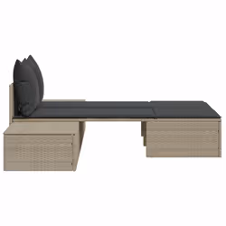 VidaXL 368394 chaise d'extérieur Linge Siège rembourré Polyuréthane, Acier Gris - Vue supplémentaire 5