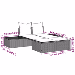 VidaXL 368394 chaise d'extérieur Linge Siège rembourré Polyuréthane, Acier Gris - Vue supplémentaire 8