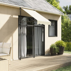 Vidaxl - Auvent rétractable crème 100x150 m tissu et acier