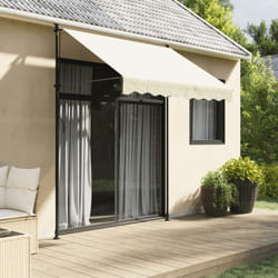 Vidaxl - Auvent rétractable crème 200x150 m tissu et acier