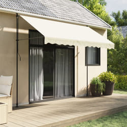 Vidaxl - Auvent rétractable crème 300x150 m tissu et acier