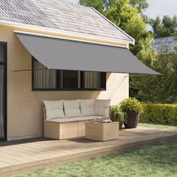 vidaXL Auvent rétractable anthracite 400x150 m tissu et acier