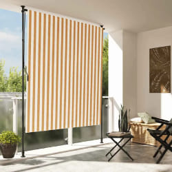 vidaXL Store roulant d'extérieur 200x270 cm - Orange/Blanc