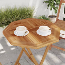 Dessus de table 60x60x2,5 cm octogonal bois de teck massif Vidaxl