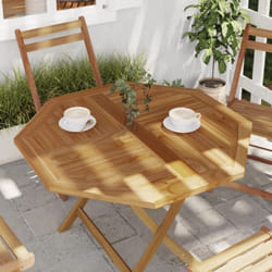 Dessus de table 90x90x2,5 cm octogonal bois de teck massif Vidaxl