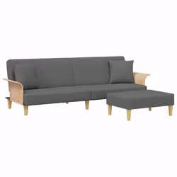 VidaXL 3216216, Gris, mousse, Polyester, Polywood, 2240 mm, 845 mm, 700 mm