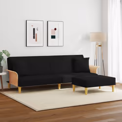 VidaXL 3216217 canapé Noir