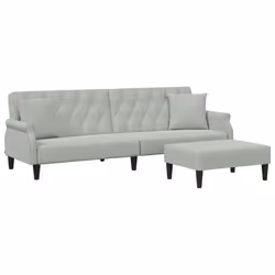 VidaXL 3216219, Gris, mousse, Polyester, Polywood, 2160 mm, 845 mm, 700 mm