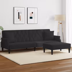 VidaXL 3216222 canapé Noir
