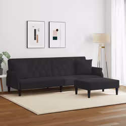 VidaXL 3216222 canapé Noir