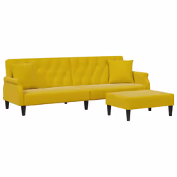 VidaXL 3216223, Jaune, mousse, Polyester, Polywood, 2160 mm, 845 mm, 700 mm