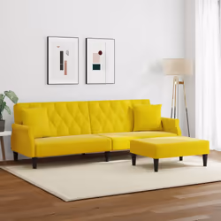 VidaXL 3216223 canapé Jaune