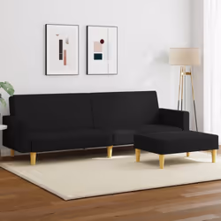 VidaXL 3216226 canapé Noir