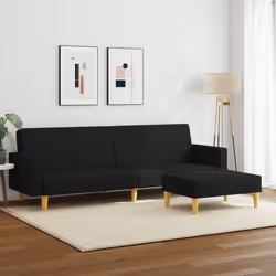 VidaXL 3216226 canapé Noir