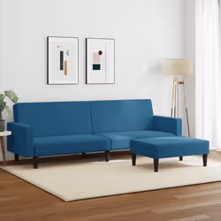 VidaXL 3216235 canapé Bleu