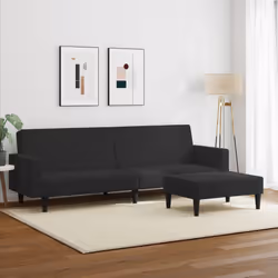 VidaXL 3216239 canapé Noir