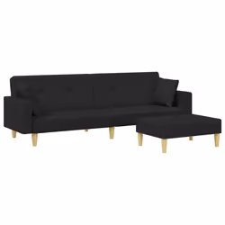 VidaXL 3216242, Noir, mousse, Polyester, Polywood, 770 mm, 550 mm, 310 mm