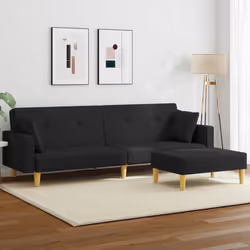 VidaXL 3216242 canapé Noir