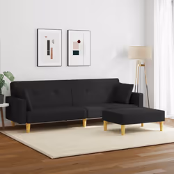 VidaXL 3216242 canapé Noir