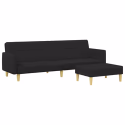 VidaXL 3216245, Noir, mousse, Polyester, Polywood, 770 mm, 550 mm, 310 mm
