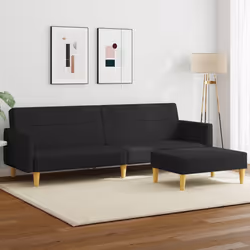 VidaXL 3216245 canapé Noir