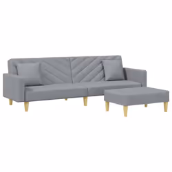 VidaXL 3216258, Gris, mousse, Polyester, Polywood, 770 mm, 550 mm, 310 mm