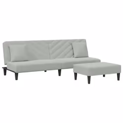 VidaXL 3216262, Gris, mousse, Plastique, Polyester, Bois, 77 cm, 55 cm, 31 cm
