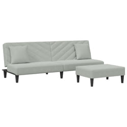 VidaXL 3216262 Ensemble de meubles de salle à manger Gris