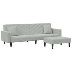 VidaXL 3216268 Ensemble de meubles de salle à manger Gris