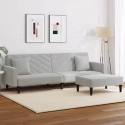 VidaXL 3216268 Ensemble de meubles de salle à manger Gris