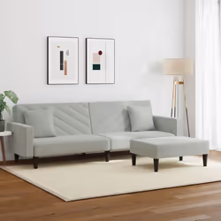 VidaXL 3216268 Ensemble de meubles de salle à manger Gris