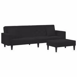 VidaXL 3216271, Noir, mousse, Plastique, Polyester, Bois, 77 cm, 55 cm, 31 cm