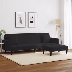 VidaXL 3216271 Ensemble de meubles de salle à manger Noir