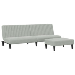 VidaXL 3216274 Ensemble de meubles de salle à manger Gris