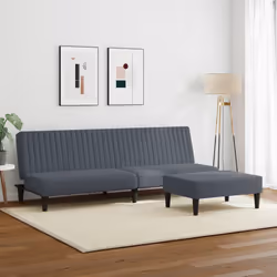 VidaXL 3216275 Ensemble de meubles de salle à manger Gris
