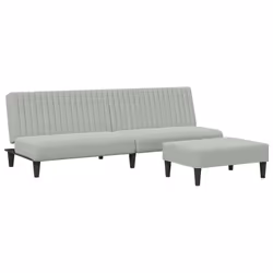 VidaXL 3216280, Gris, mousse, Plastique, Polyester, Bois, 77 cm, 55 cm, 31 cm