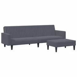 VidaXL 3216281, Gris, mousse, Plastique, Polyester, Bois, 77 cm, 55 cm, 31 cm