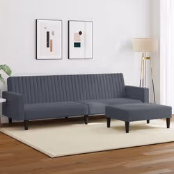 VidaXL 3216281 Ensemble de meubles de salle à manger Gris
