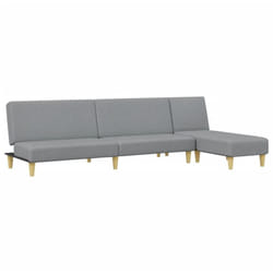 Vidaxl - Ensemble de canapés 2 pcs gris clair tissu