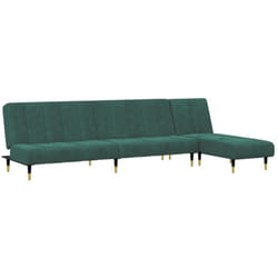Vidaxl - Ensemble de canapés 2 pcs vert foncé velours