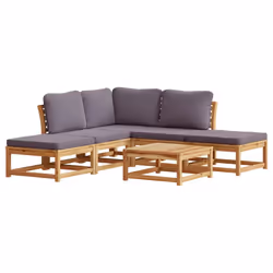 VidaXL 3214311, Gris foncé, Bois d'acacia, 110 kg, Adultes et enfants, 730 mm, 705 mm