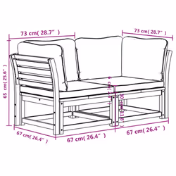 VidaXL 3214316 banc de jardin Bois d'acacia - Vue supplémentaire 5