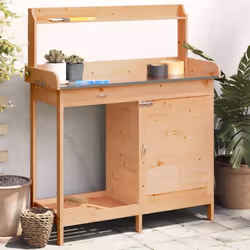 Cette table de rempotage en bois est parfaite pour organiser et présenter vos plantes en pot à la maison, dans un jardin, sur ...