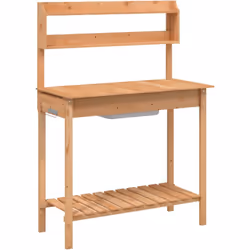 Cette table de rempotage en bois est parfaite pour organiser et présenter vos plantes en pot à la maison, dans un jardin, sur ...