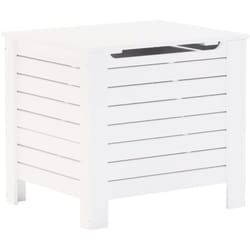 Vidaxl - Boîte de rangement avec couvercle rana blanc bois massif de pin