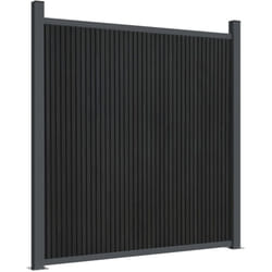 vidaXL Panneau de clôture gris 180x186 cm WPC