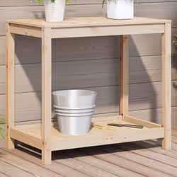 Cette table de rempotage en bois est parfaite pour organiser et présenter vos plantes en pot à la maison, dans un jardin, sur ...