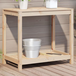 Vidaxl - Table de rempotage avec étagère 82,5x50x75cm bois massif de pin